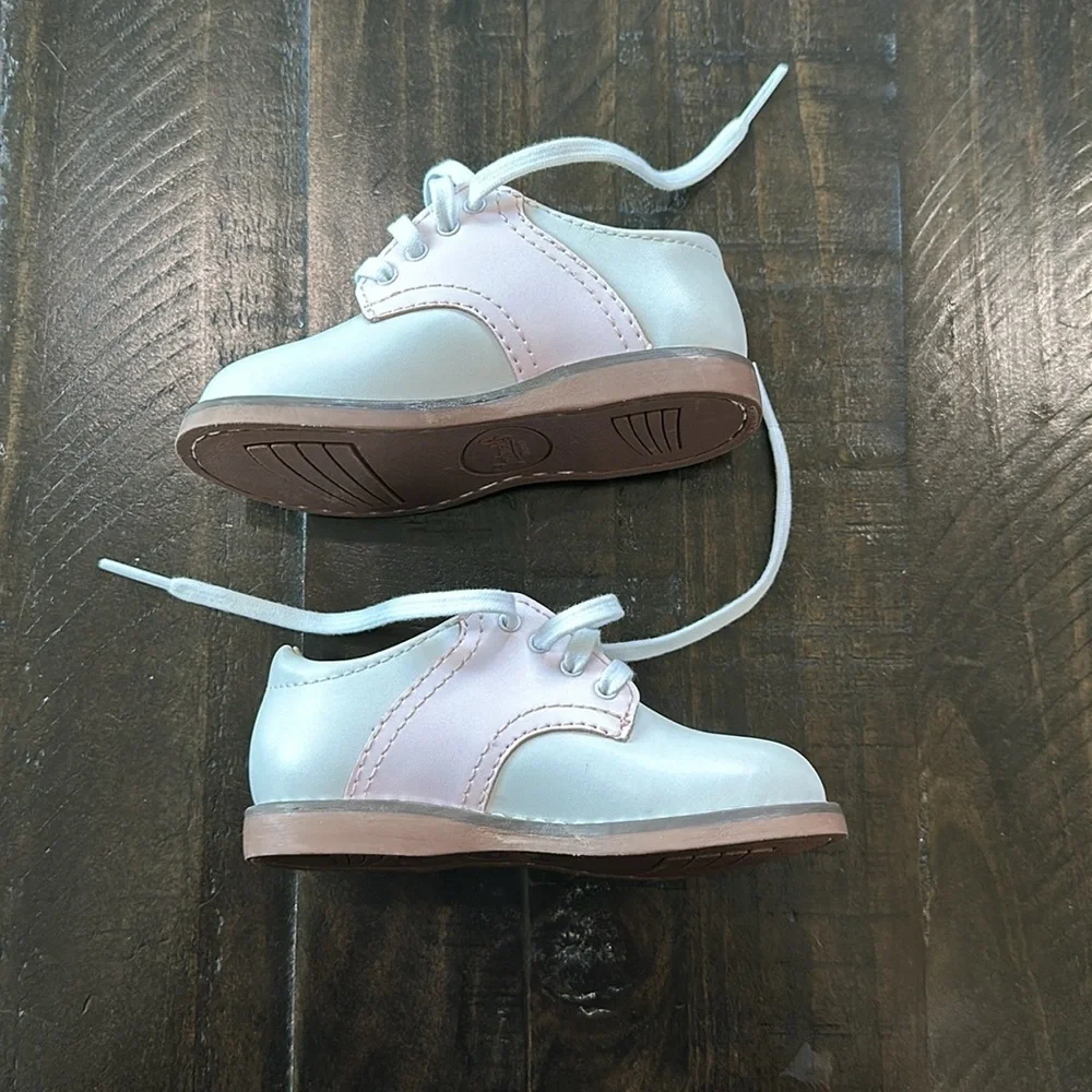 FOOTMATES Cheer White Pink Shoes